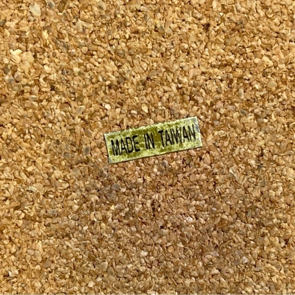 Vintage Clay Ceramic Tile Coasters Set of 4 Floral Motif - Picture 9 of 11